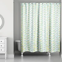 74" Squiggles Shower Curtain