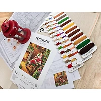Letistitch Santa's Rest by the Chimney Counted Cross Stitch Kit