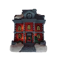 Wizardi 3" Christmas Village Town Hall Tabletop Decoration