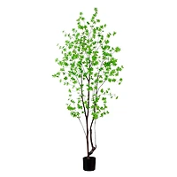 8ft. Potted Artificial Minimalist Enkianthus Tree