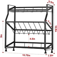 NEX™ 3-Tier Freestanding Metal Spice Rack Organizer