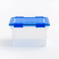 IRIS 32qt. Stackable Plastic Legal File Storage Box for Letter