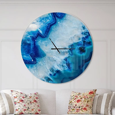 Designart 'Geode Slice Macro Modern Wall Clock