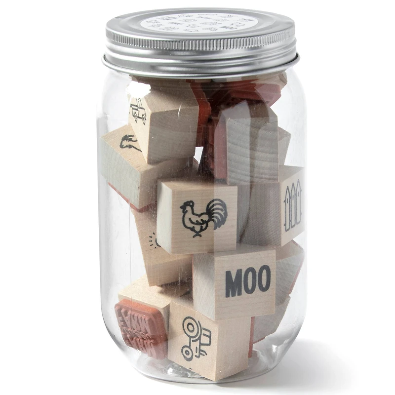 Farm Jar of Wood Stamps by Recollections™