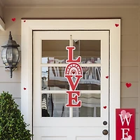 Glitzhome® 36" Valentine's Metal Rainbow "LOVE" Yard Stake