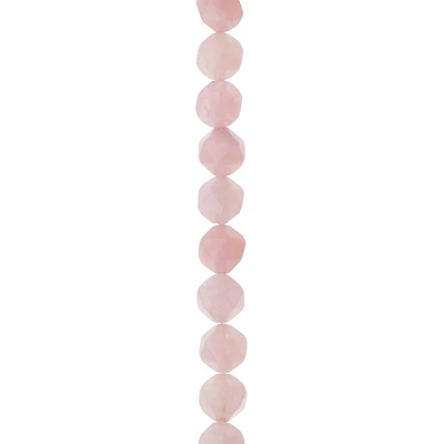 Rose Quartz Faceted Star Cut Beads, 10mm by Bead Landing™