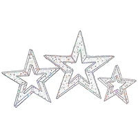 LED Color Changing Stars Outdoor Christmas Décor Set