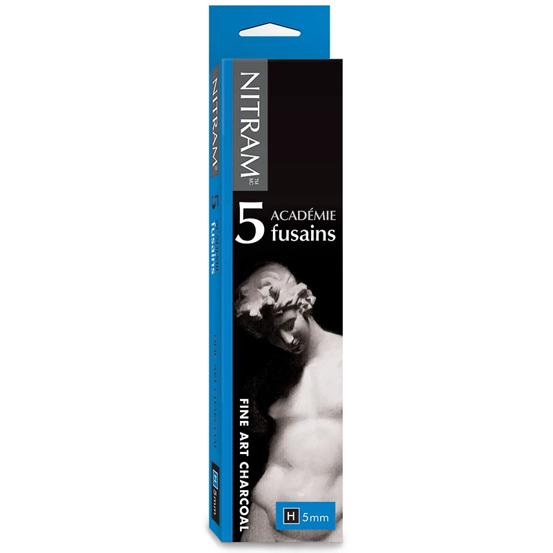 16 Packs: 5 ct. (80 total) Nitram™ Académie Fusains Grade H Charcoal Sticks