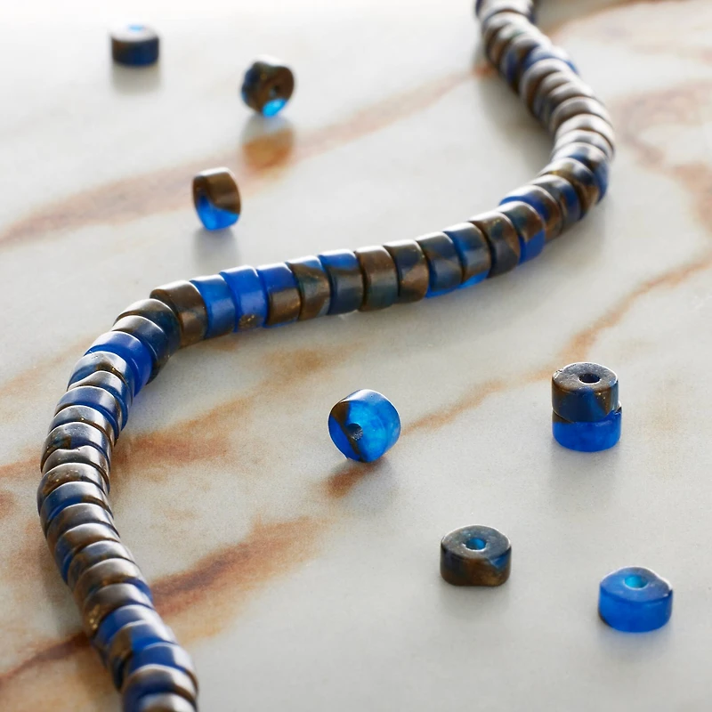 Impression Jasper Heishi Beads by Bead Landing