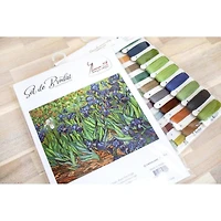 Luca-s Irises, Reproduction Of Van Gogh Counted Cross Stitch Kit