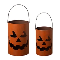 GlitzHome® Halloween Jack-O-Lantern Set