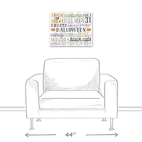 Halloween Words 16" x 20" Canvas Wall Art