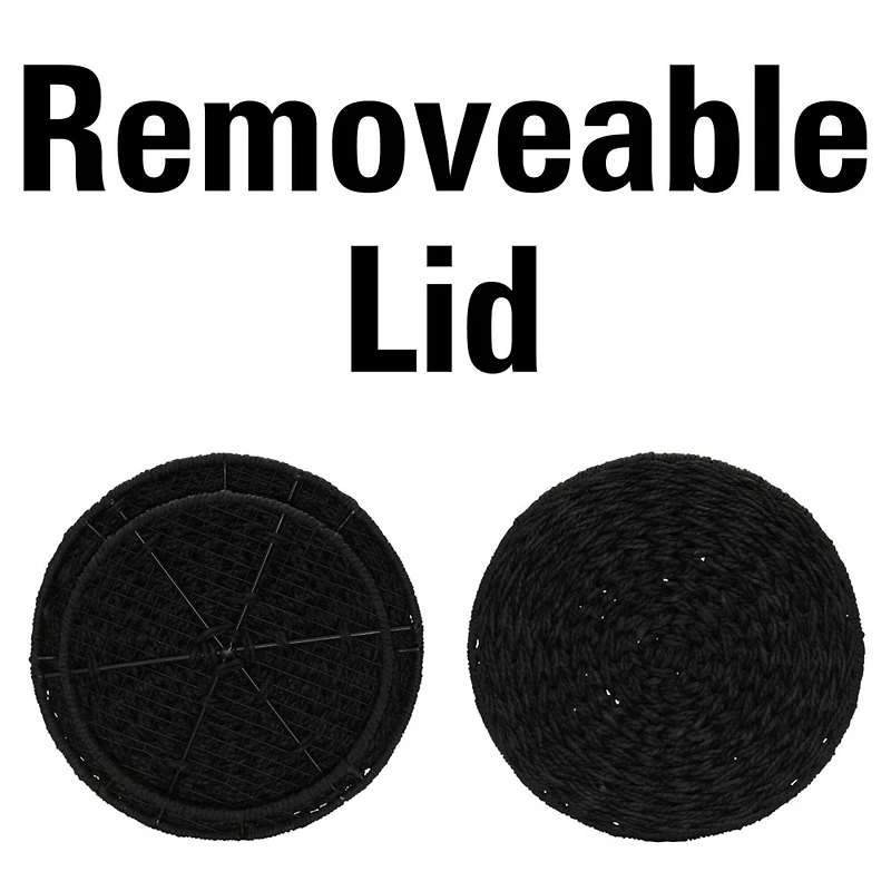 Household Essentials 19" Woven Storage End Table