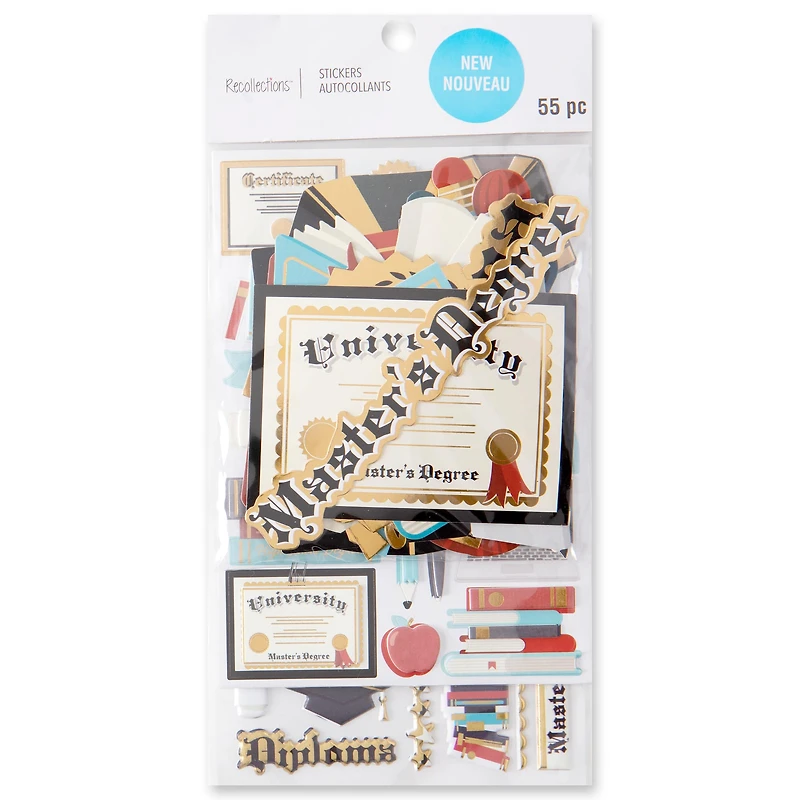 Master's Graduation Sticker Flip Pack by Recollections™