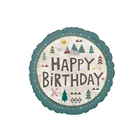 28" Wilderness Birthday Jumbo Round Foil Balloon