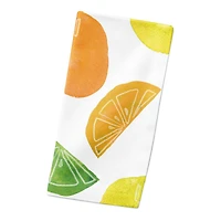 Citrus Fruit Pattern 10" x 10" Cotton Twill Napkin