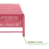 Mind Reader Metal Mesh Monitor Stand & Desk Organizer