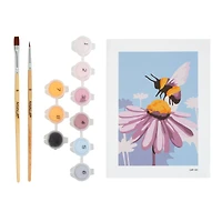 Bee & Flowers Paint-by-Number Framed Mini Kit by Artist's Loft®