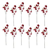 12 Pack: Red Apple Blossom Branch Spray by Ashland®
