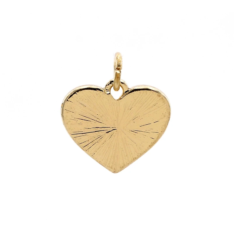 Charmalong™ 14K Gold Plated Pavé Heart Charm by Bead Landing™