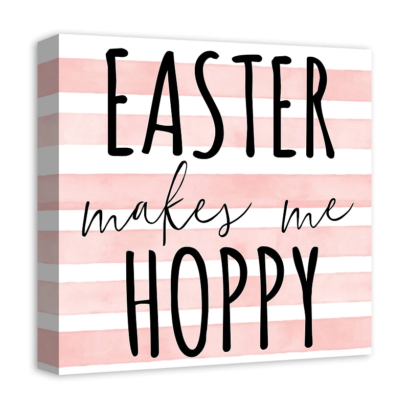 Easter Makes Me Hoppy Canvas Art