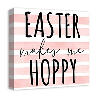 Easter Makes Me Hoppy Canvas Art