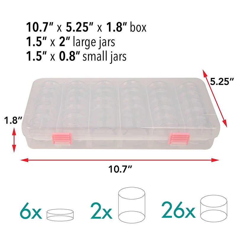 The Beadsmith® 10.5'' x 5'' x 2'' Stack Container Org Box