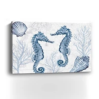 Deep Blue Sea IV On White Canvas Giclee