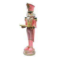 35" Pink Nutcracker with Tray Tabletop Décor by Ashland®