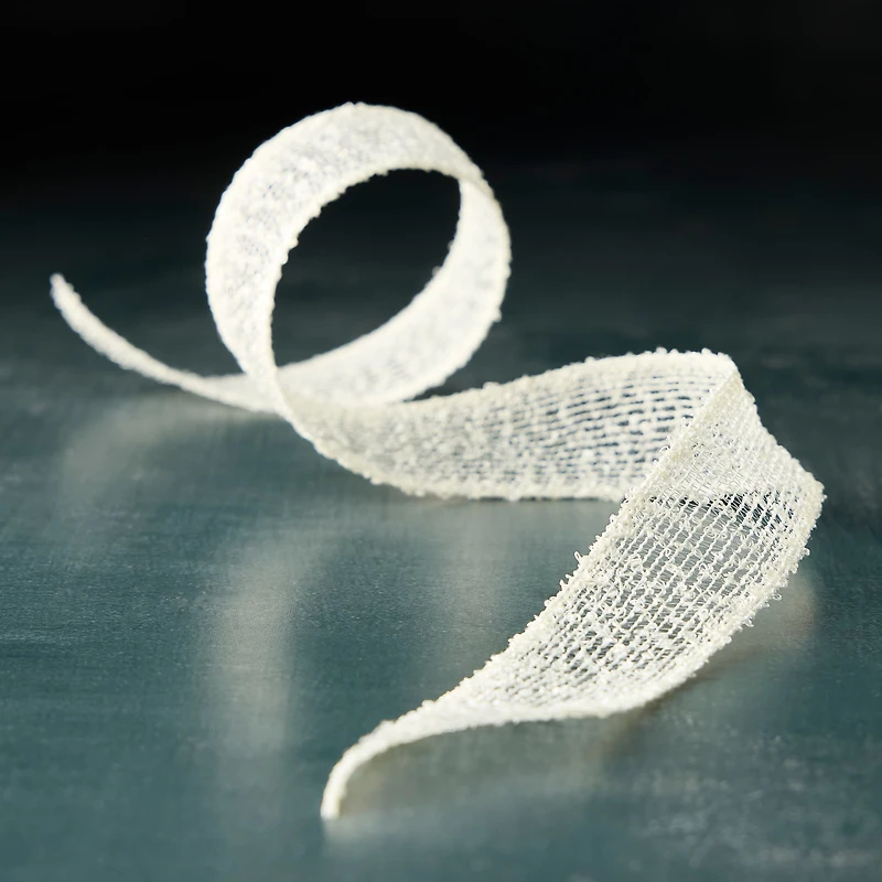 1" x 5yd. Light Yellow Mesh Ribbon by Celebrate It® Classic