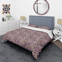 Designart 'Leopard Fur Safari VII' Mid-Century Duvet Cover Set