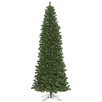 8.5ft. Pre-Lit Slim Oregon Fir Artificial Christmas Tree, Warm White LED Lights