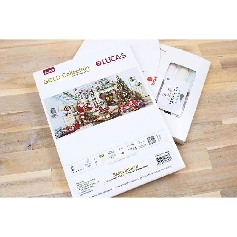 Luca-s Santa interior Counted Cross-Stitch Kit