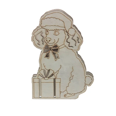 6.5" DIY Poodle LED Wood Décor by Make Market®