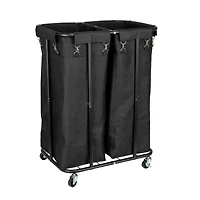 Household Essentials 2-Bag Rolling Laundry Sorter