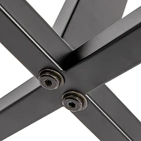 Household Essentials Harper 46.5" Metal & Boucle Bench