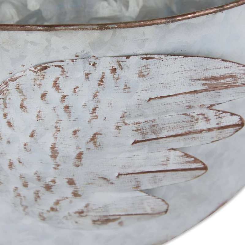DII® 12.5" Bird Galvanized Wall Planter