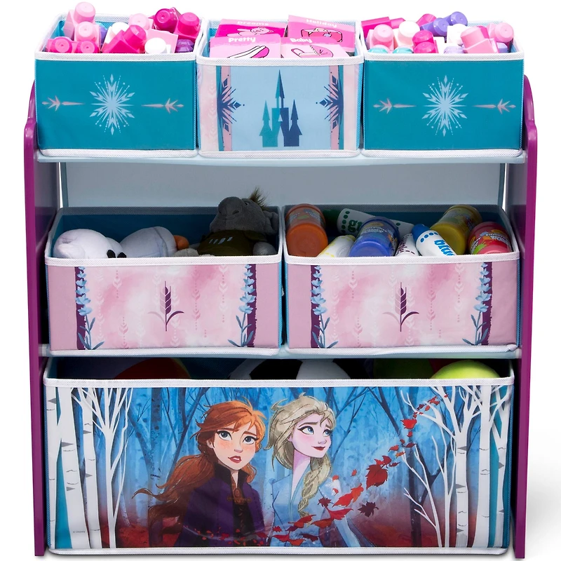 Disney® Frozen II 6 Bin Design & Store Toy Organizer