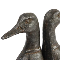 Hello Honey® 5.8" Black Iron Duck Bookends Set