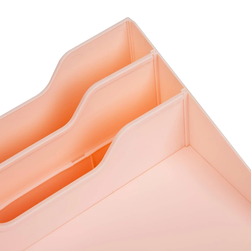 Mind Reader Desktop Organizer, Vertical File Holder, Paper Trays, Office, Plastic