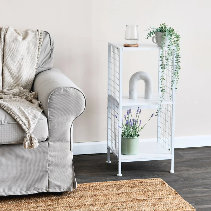 Household Essentials 28" Trellis 2 Compartment Storage Bookshelf