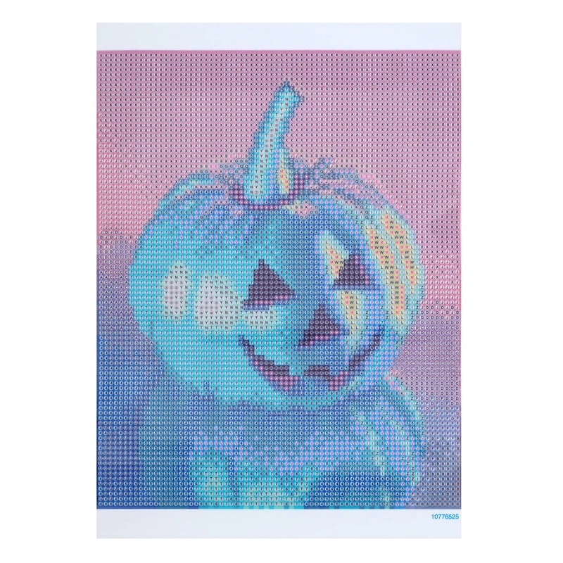 8" x 10" Neon Pumpkin Diamond Art Kit with Magnetic Frame by Make Market®