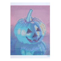 8" x 10" Neon Pumpkin Diamond Art Kit with Magnetic Frame by Make Market®