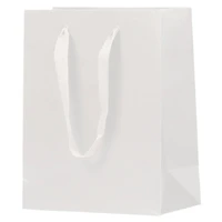 JAM Paper Medium White Matte Heavy Duty Kraft Gift Bags, 10ct.