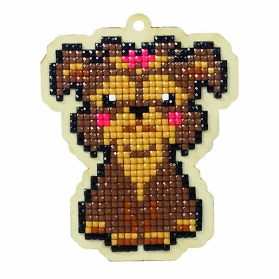 Wizardi Dog Lady Diamond Painting Ornament Kit