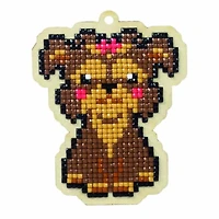 Wizardi Dog Lady Diamond Painting Ornament Kit