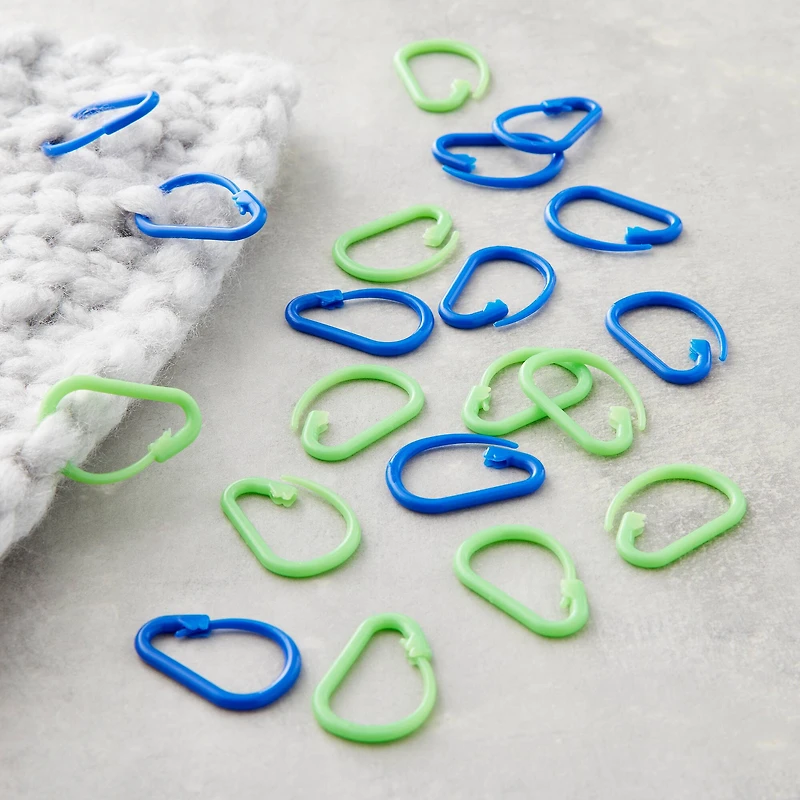 Loops & Threads® Carabiner Stitch Markers, 20ct.