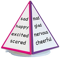 Spin & Write Pyramid™ Rotating Dry-Erase Board