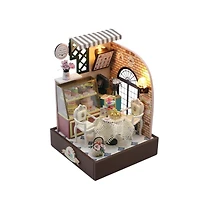 Wizardi Dessert Café Miniature Dollhouse Roombox Kit