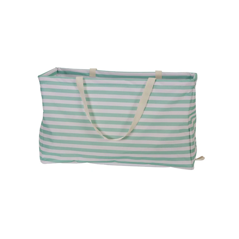 Household Essentials Krush® Teal Stripe Canvas Tote